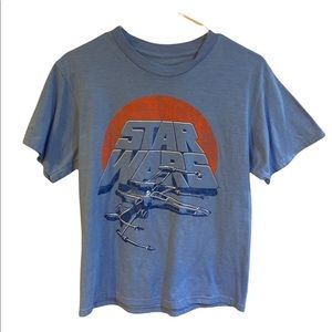 Star Wars Blue Mad Engine T Shirt Size Large